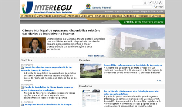 A Câmara Municipal de Apucarana é destaque no Portal Interlegis