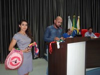 Atletas do Kungfu visitam Câmara Municipal