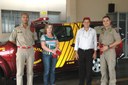 Bombeiros recebem presidente da Câmara
