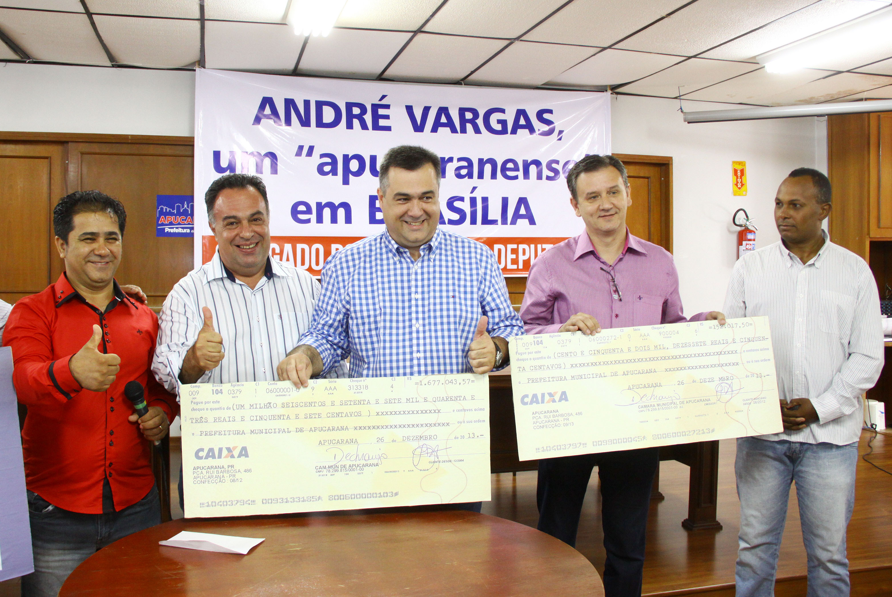 Câmara de Apucarana devolve R$ 1,9 mi ao Executivo