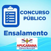 Câmara de Apucarana e FAUEL divulgam locais das provas e ensalamento do Concurso Público
