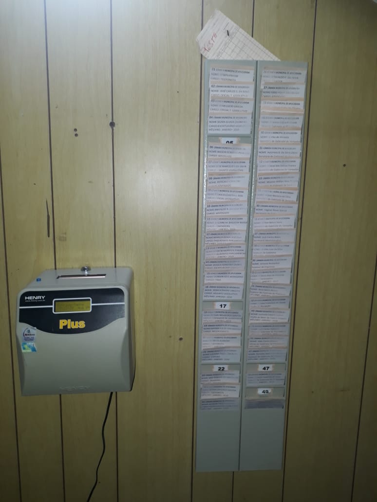 Câmara de Apucarana implanta sistema de registro eletrônico de ponto biométrico a partir de fevereiro