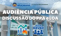 Câmara de Apucarana realiza audiência pública para discustir PPA e LOA