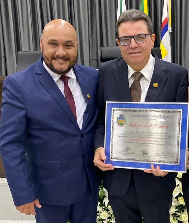 Câmara entrega Título de Cidadão Honorário ao engenheiro Bracarense 