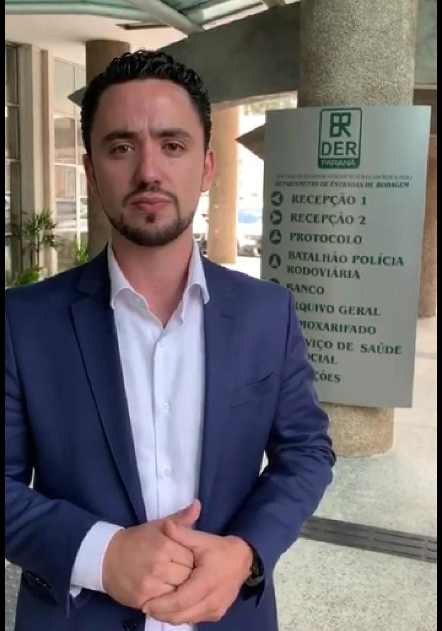 Em Curitiba, Rodolfo Mota pede melhorias na malha viária e na sinalização da PR 170 