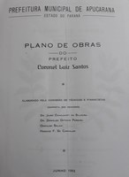 Nesta terça-feira "Plano de Obras do Município" completou 69 anos
