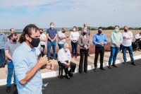 Obra que liga o Distrito de Vila Reis ao Jardim Curitiba foi entregue na manhã de hoje