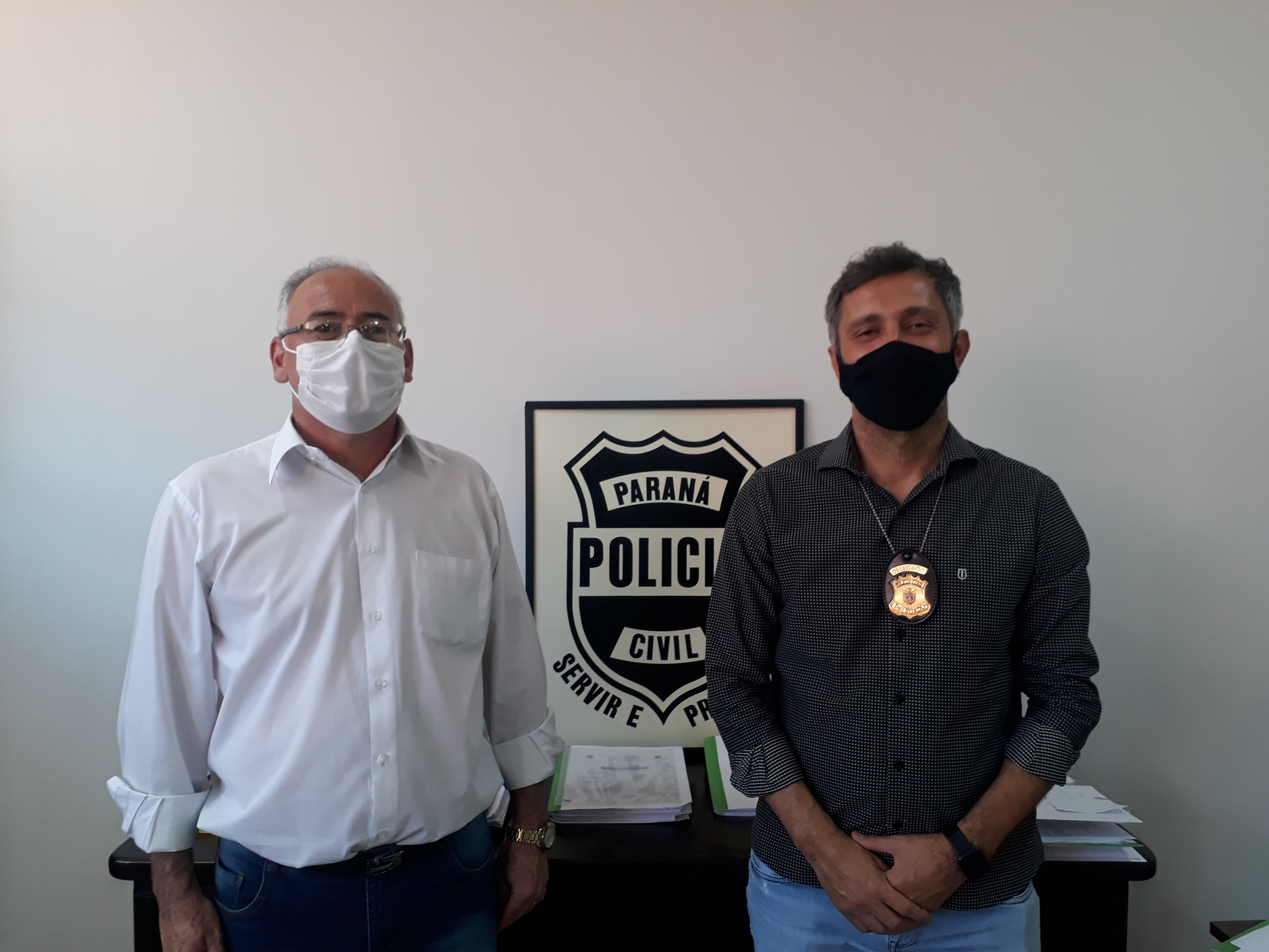 Poim faz visita de cortesia ao Delegado da 17ª SDP, Dr. Marcus Rodrigues