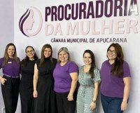 Procuradoria da Mulher de Apucarana recebe comitiva feminina da Câmara de Paiçandu