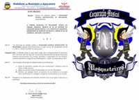 Sancionada a Lei que declara de utilidade pública a Associação Musical Mosqueteiros de Apucarana