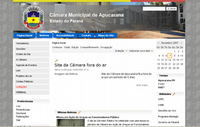 Site da Câmara fora do ar