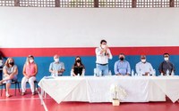Vereadores e vereadora participam, ao lado do prefeito Junior da Femac, de entrega de obra em Escola Municipal