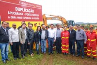 Vereadores participam de solenidade que marca início da Duplicação da BR-376
