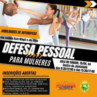 Estão abertas as inscrições para curso de defesa pessoal para mulheres